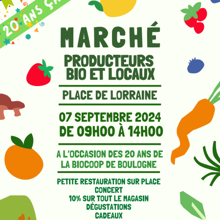 Marché de producteurs bio et locaux